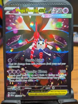 Pokemon TCG Chaos Rising Mega Floette ex Special Illustration Rare Holo 117/086 - Image 1
