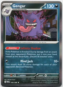 Gengar 050/088 Rare Perfect Order Pokemon Holo Near Mint - Image 1