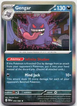 Gengar 050/088 Rare Perfect Order Pokemon Holo Near Mint - Image 1