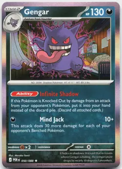 Gengar 050/088 Rare Perfect Order Pokemon Holo Near Mint - Image 1