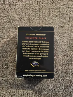 MTG Magic the Gathering Championship decks 2002 Brian Kibler Red zone 2k2 deck - Image 2