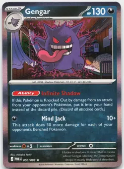 Gengar 050/088 Rare Perfect Order Pokemon Holo Near Mint - Image 1