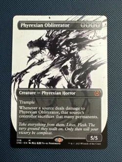 MTG Phyrexian Obliterator (Showcase) - Phyrexia: All Will Be One (ONE) NM - Image 1