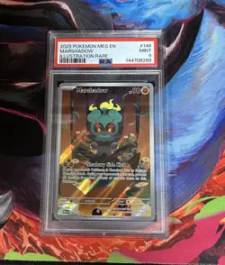 2025 Pokemon Mega Evolution Marshadow 146/132 Illustration Rare PSA 9 - Image 1