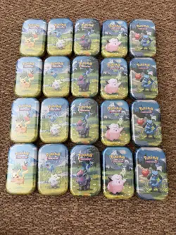Pokemon Ascended Heroes Mini Tins 20 Brand New And Sealed Bundle Full Set - Image 1