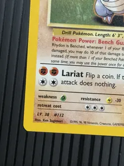 Pokemon Brock's Rhydon Gym Heroes Holo Rare Unlimited 2/132 80 HP English - Image 5