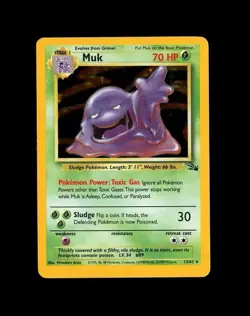 1999 WOTC Pokemon FOSSIL MUK HOLO 13/62 RARE! NM - Image 1