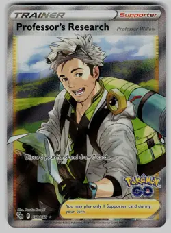 Professor's Research 078/078 Ultra Rare Pokemon GO Pokemon Near Mint - Image 1