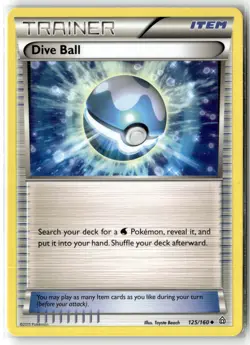 Dive Ball 125/160 XY - Primal Clash Uncommon Pokemon TCG NM - Image 1