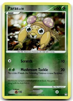 Paras 92/123 Mysterious Treasures Common Reverse Holo Pokemon TCG HP - Image 1