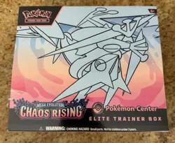Chaos Rising POKEMON CENTER Exclusive Elite Trainer Box ETB New W/ TEAR IN SEAL - Image 1