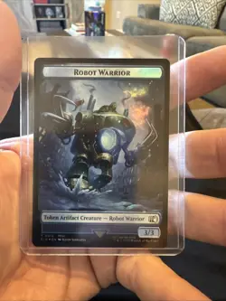 2025 MTG Final Fantasy Sephiroth One-Winged Angel Robot Warrior Token 0024 FOIL - Image 2