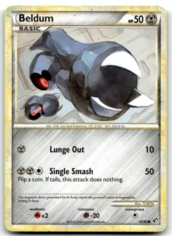 Beldum 43/90 Undaunted Common Normal Pokemon TCG HP - Image 1