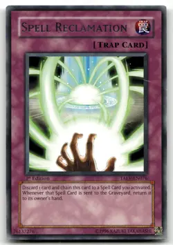 Spell Reclamation TAEV-EN076 1st Edition Rare Yu-Gi-Oh TCG HP - Image 1
