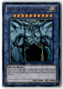 Obelisk the Tormentor YGLD-ENG02 Limited Ultra Rare Yu-Gi-Oh TCG LP - Image 1