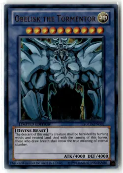 Obelisk the Tormentor YGLD-ENG02 Limited Ultra Rare Yu-Gi-Oh TCG LP - Image 2