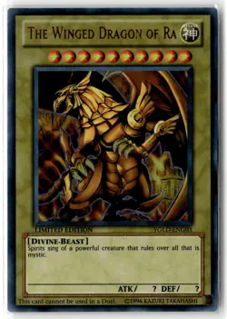 The Winged Dragon of Ra YGLD-ENG03 Limited Ultra Rare Yu-Gi-Oh TCG LP - Image 1