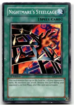 Nightmare's Steelcage SD6-EN031 1st Edition Common Yu-Gi-Oh TCG HP - Image 1