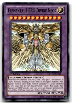 Elemental HERO Divine Neos RYMP-EN020 1st Edition Common Yu-Gi-Oh TCG LP - Image 1