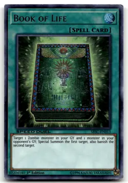 Book of Life SBSC-EN013 1st Edition Yu-Gi-Oh TCG HP - Image 1