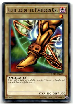 Right Leg of the Forbidden One LDK2-ENY07 Unlimited Common Yu-Gi-Oh TCG MP - Image 1