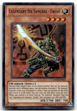 Legendary Six Samurai - Enishi STOR-EN021 Unlimited Ultra Rare Yu-Gi-Oh TCG MP - Image 1