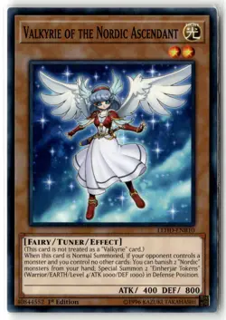 Valkyrie of the Nordic Ascendant LEHD-ENB10 1st Edition Common Yu-Gi-Oh TCG NM - Image 1