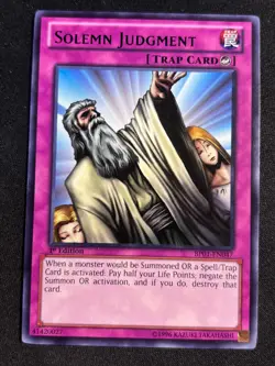Solemn Judgement BP01-EN047 - Rare - 1st Edition - LP - Image 1