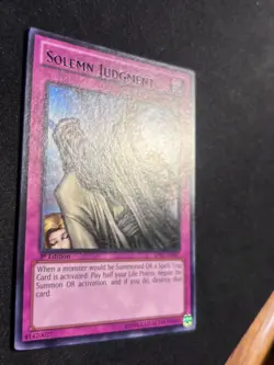 Solemn Judgement BP01-EN047 - Rare - 1st Edition - LP - Image 2