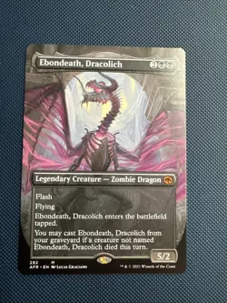 MTG Ebondeath, Dracolich (Borderless) - (AFR) NM - Image 1