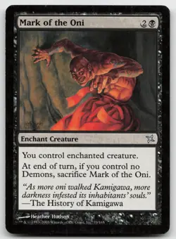 MTG Mark of the Oni U Betrayers of Kamigawa 73 LP - Image 1