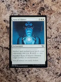 Aura of Silence #60 NM Commander 2015 C15 Magic MTG Near Mint - Image 1