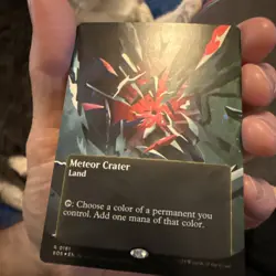 MTG Meteor Crater Edge of Eternities: Stellar Sights Borderless Galaxy Foil M/NM - Image 1