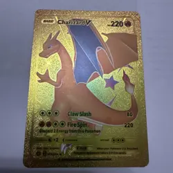 Charizard V 079/073 Gold Foil Display Art Pokemon Card protected - Image 1