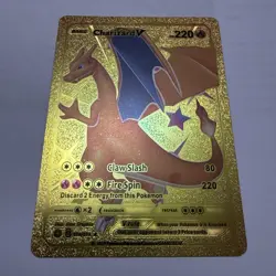 Charizard V 079/073 Gold Foil Display Art Pokemon Card protected - Image 2