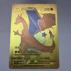 Charizard V 079/073 Gold Foil Display Art Pokemon Card protected - Image 4