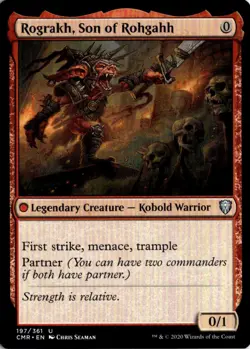Rograkh, Son of Rohgahh 197 Uncommon Commander Legends Magic: The Gathering NM - Image 1