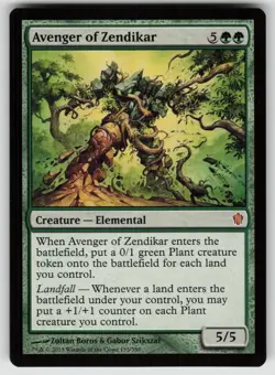 Avenger of Zendikar 135 Mythic Commander 2013 Magic: The Gathering Near Mint - Image 1