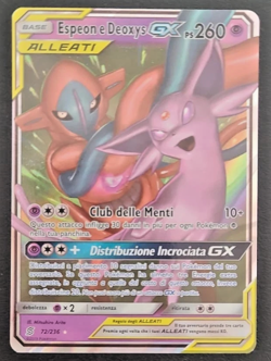 Espeon e Deoxys GX ® Sintonia Mentale 72/236 ® Holo ® Pokemon ® Italiano - Image 1