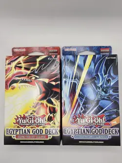 YuGiOh Egyptian God Decks - Set of 2 - Slifer & Obelisk 1st Edition - Brand New - Image 1