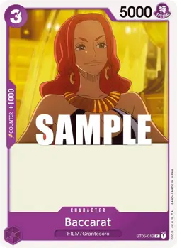 Baccarat - ST05-012 - One Piece Card Game - Starter Deck-One Piece Film Edition - Image 1