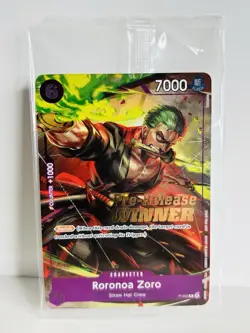 Roronoa Zoro OP-06 Pre-Release Winner Promo SEALED P-045 One Piece Card English - Image 1