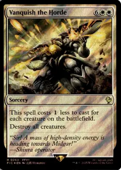 MTG FIC Surge Foil Vanquish the Horde Commander: Final Fantasy 260 R NM Card Sca - Image 1
