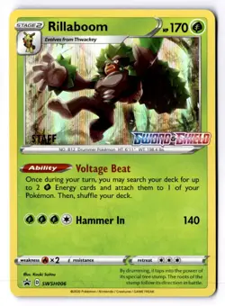 Rillaboom - (Prerelease) [Staff] Promo SWSH: Sword & Shield Promo Cards LP - Image 1