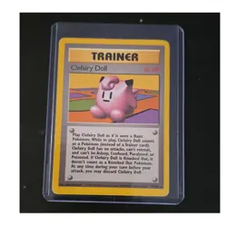 Pokemon Clefairy Doll Base Set Rare 70/102 1999 TCG Trainer Card Regular 10 HP - Image 1