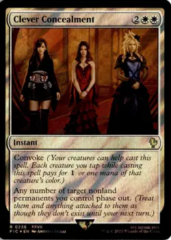 MTG FIC Surge Foil Clever Concealment Commander: Final Fantasy 236 R NM Card Sca - Image 1