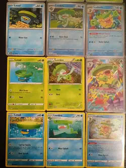 X12 Lotad Lombre Ludicolo Pokemon Cards Mixed Lot Cute Collection Free Shipping - Image 3