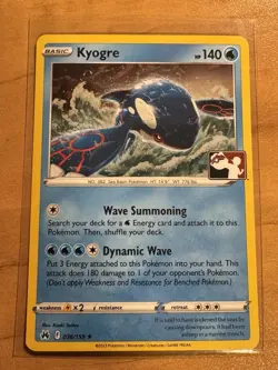 Kyogre 036/159 Prize Pack Series Cards Holo - Image 1