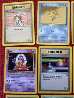 ❗Lot 🔟: Pokemon Base Set 2 Lot - 9x Common Rare Cards Lot OLD Vintage! - Image 2