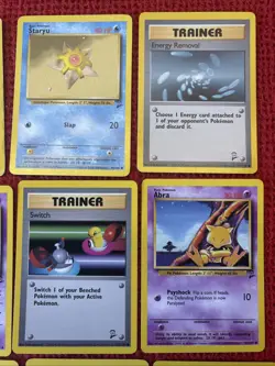 ❗Lot 🔟: Pokemon Base Set 2 Lot - 9x Common Rare Cards Lot OLD Vintage! - Image 3